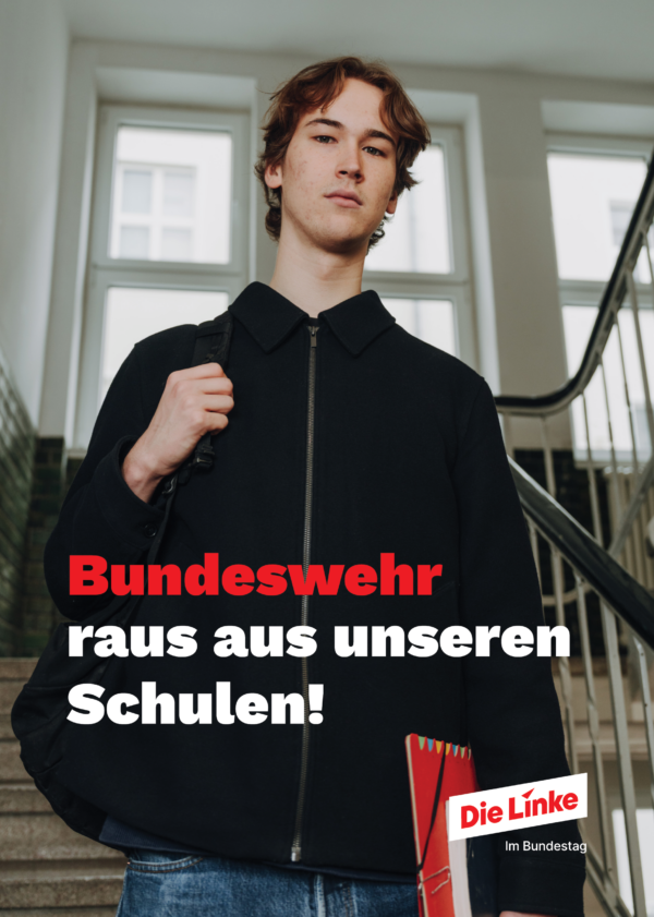 260422_Bundeswehr_Flyer_Druck_1 »Bundeswehr raus aus unseren Schulen!«
